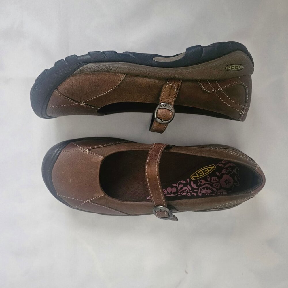 Keen Presidio Comfort Hiking Mary Jane Shoes Brown/Black Women's Size US 8.5 - Picture 5 of 9